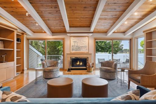 Walk out to large deck with incredible views.