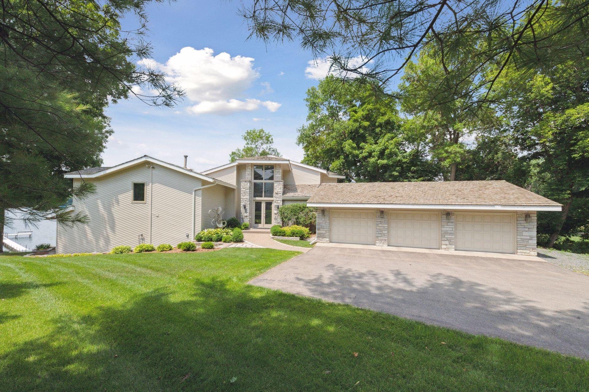 Mature trees throughout the lot.