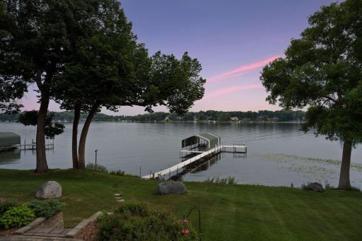 Enjoy 260' of lake shore on Carmen Bay on Lake Minnetonka.