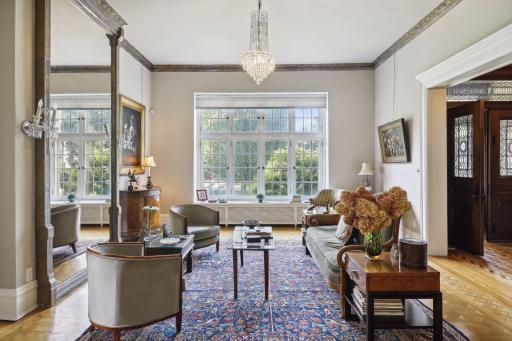 Photo for 495 Summit Avenue, Saint Paul, MN 55102 - Listing #6400517 The formal living room beckons you with its refined charm