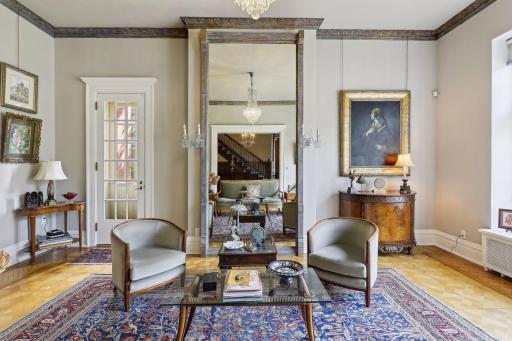 Photo for 495 Summit Avenue, Saint Paul, MN 55102 - Listing #6400517 The decorative tin carved trim adorns the walls, creating a sense of sophistication