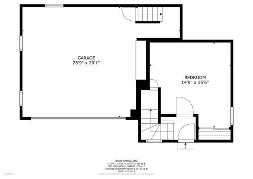 Photo for 495 Summit Avenue, Saint Paul, MN 55102 - Listing #6400517 495 Summit Avenue Carriage House/Garage floorplan main level