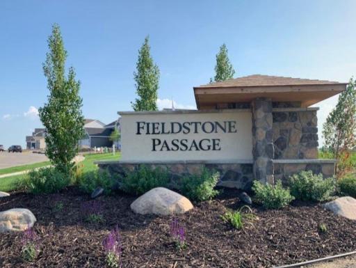 The entrance monument is looking great. Welcome to Fieldstone Passage!