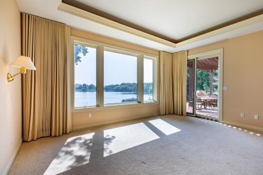 Owner's suite w/ picture window and access to deck