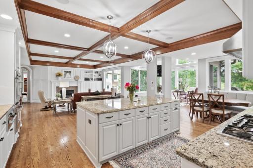 The kitchen and main living area has an abundance of natural light!