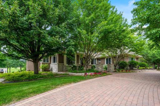 Drive through paver driveway for your guests.