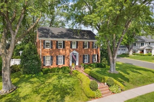 Classic red brick Georgian Colonial Revival