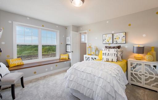 The fourth upper level secondary bedroom with a spacious closet.