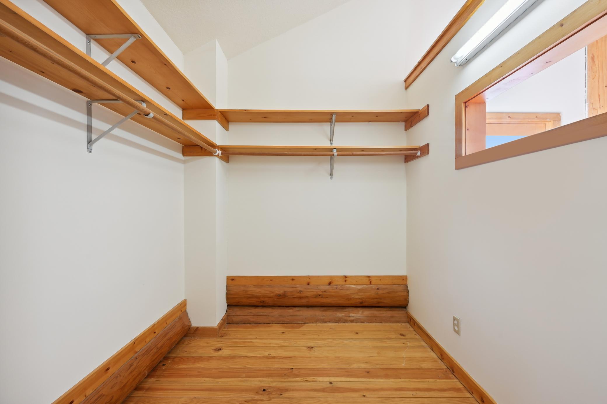 Large master closet
