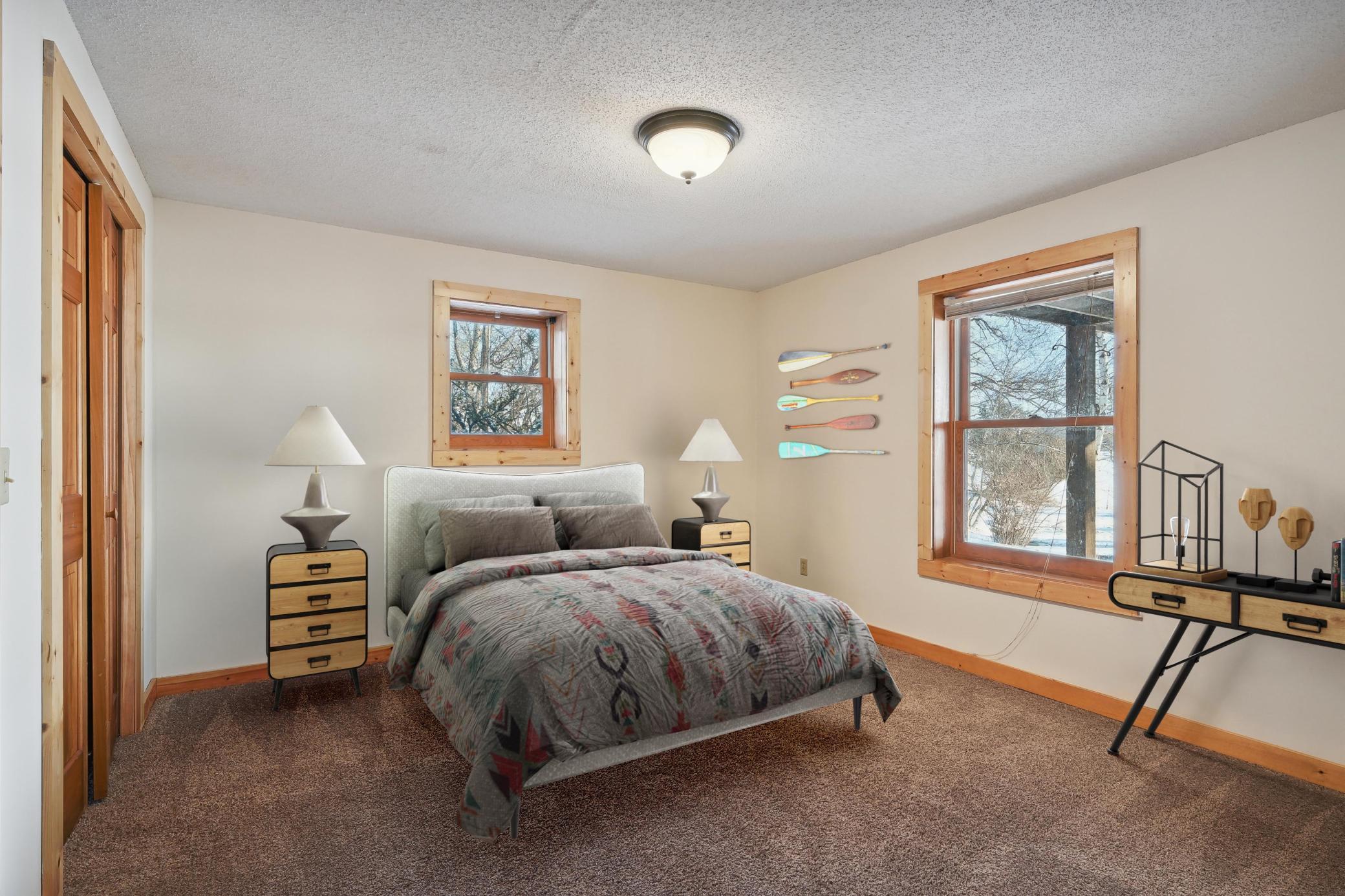 Basement bedroom *Virtual stage*