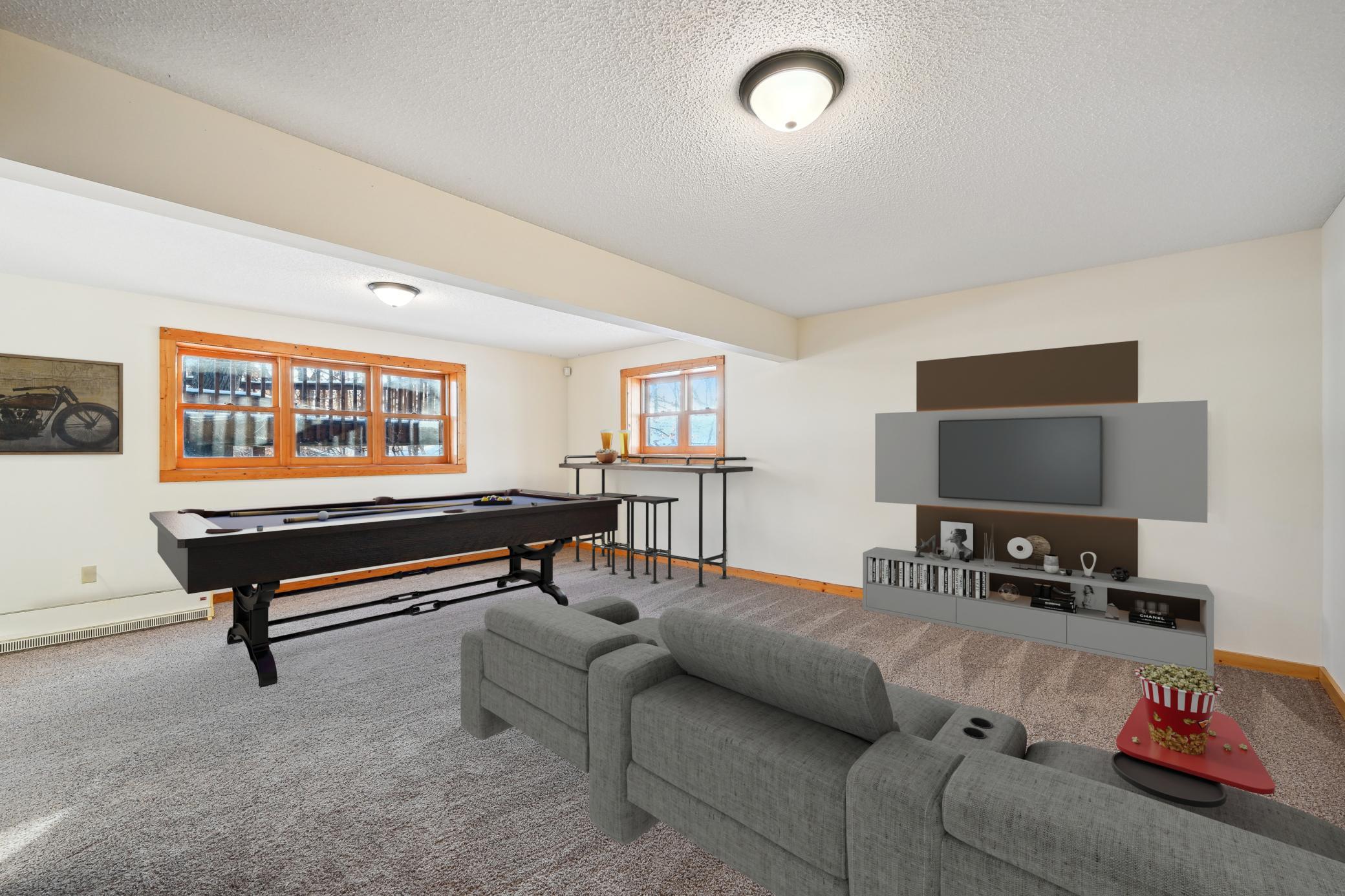 Walkout basement - so much space! - *virtual stage