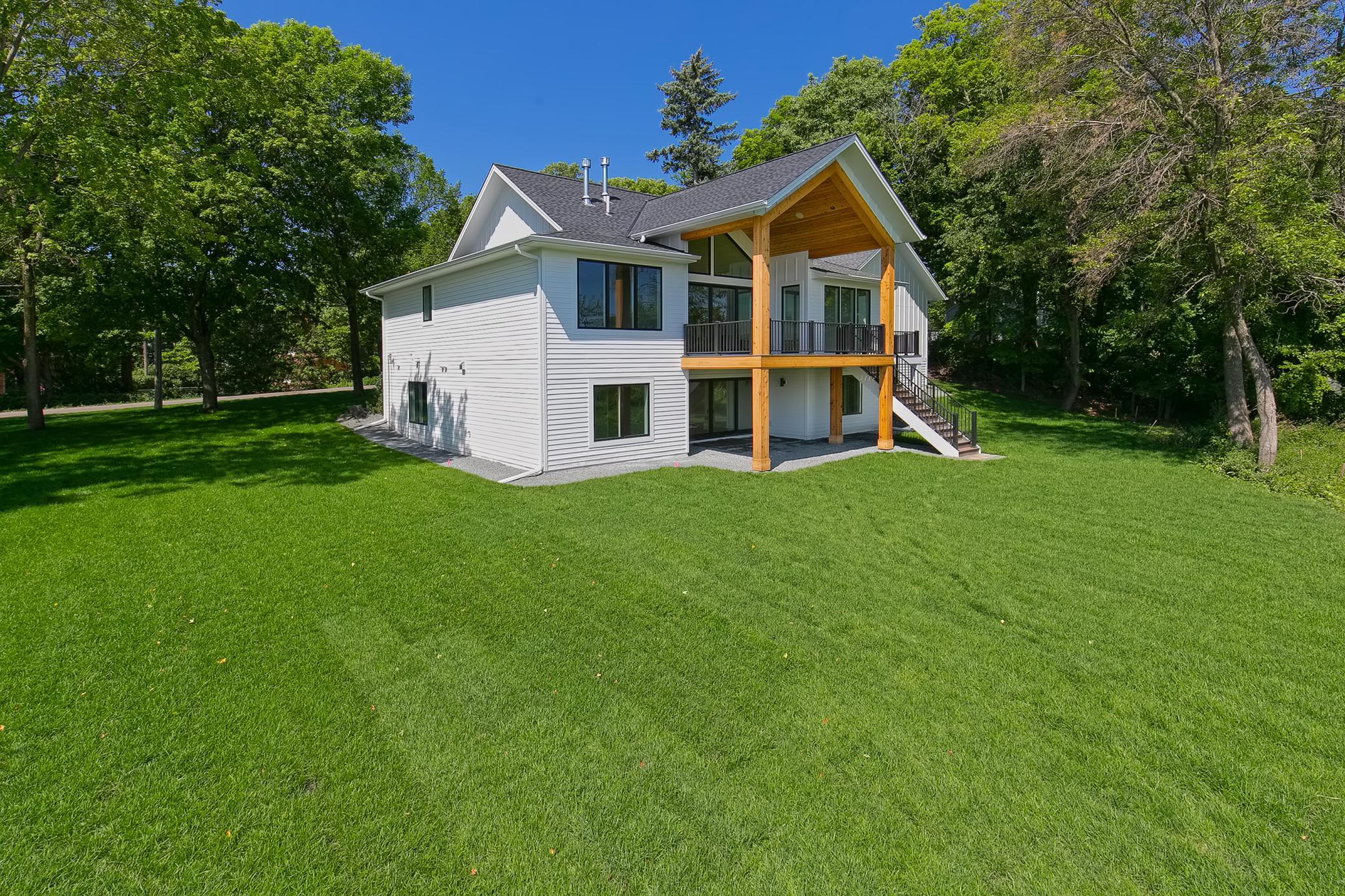 Walk out to private backyard