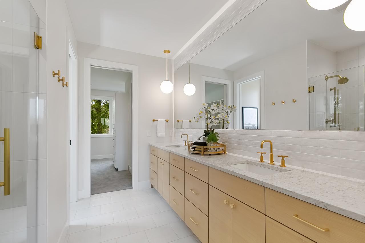 Primary bath with closet access