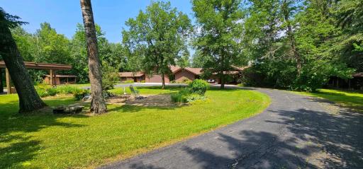 Driveway - Main House on the right and Guest House on the left.