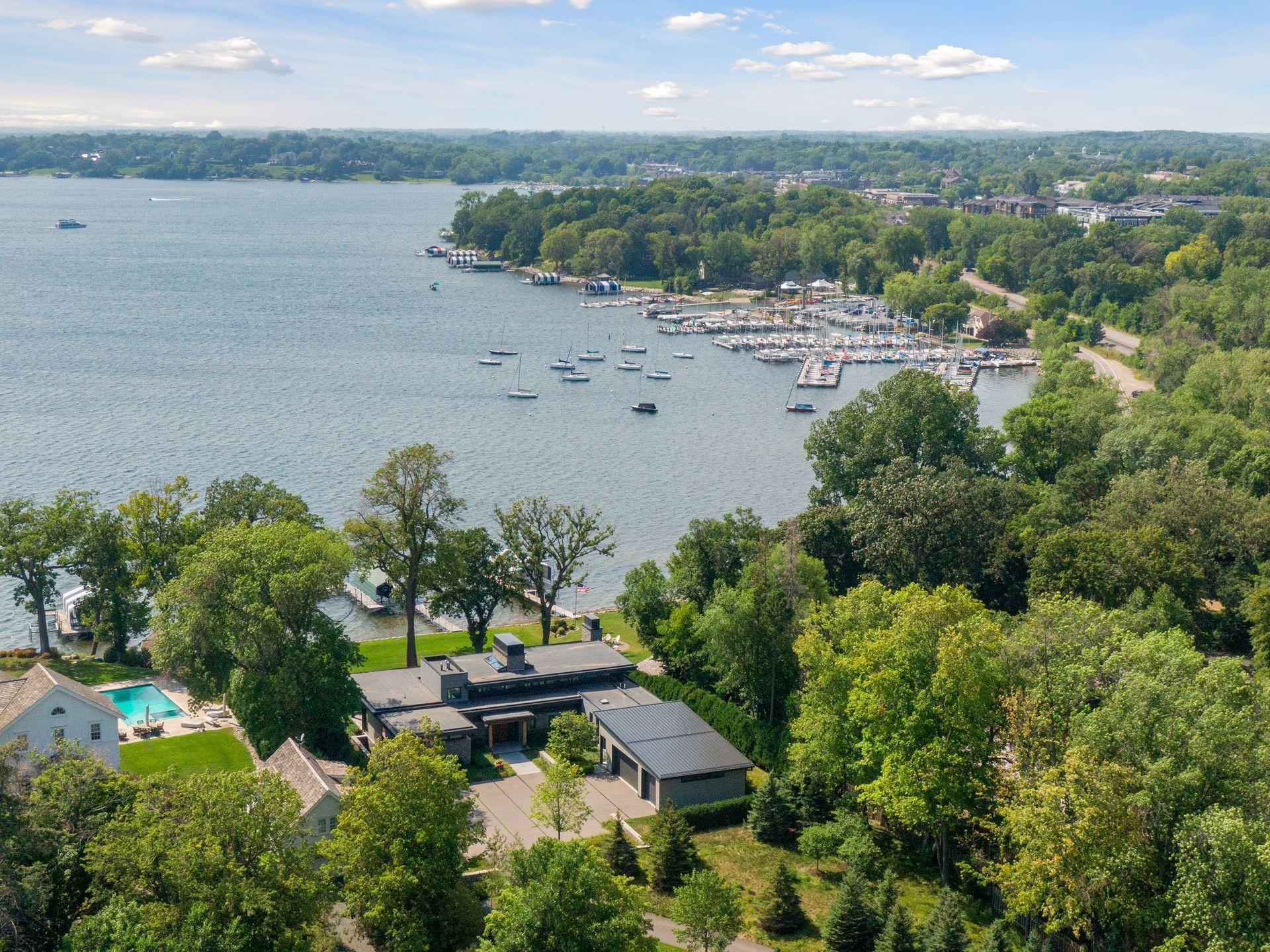Wayzata Yacht Club and regatta views from home