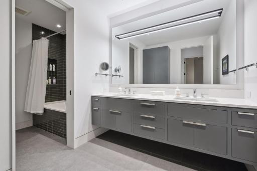 Large full bath in lower