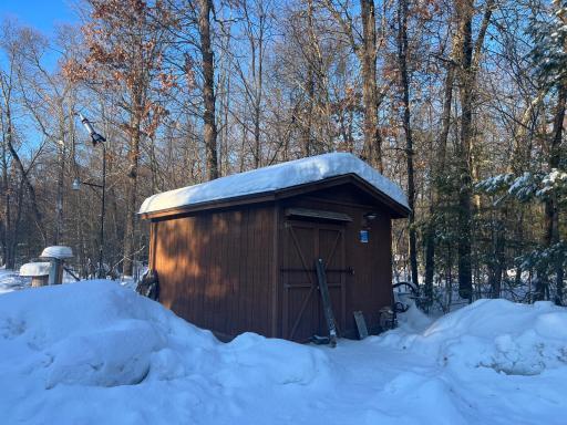 New storage shed on property