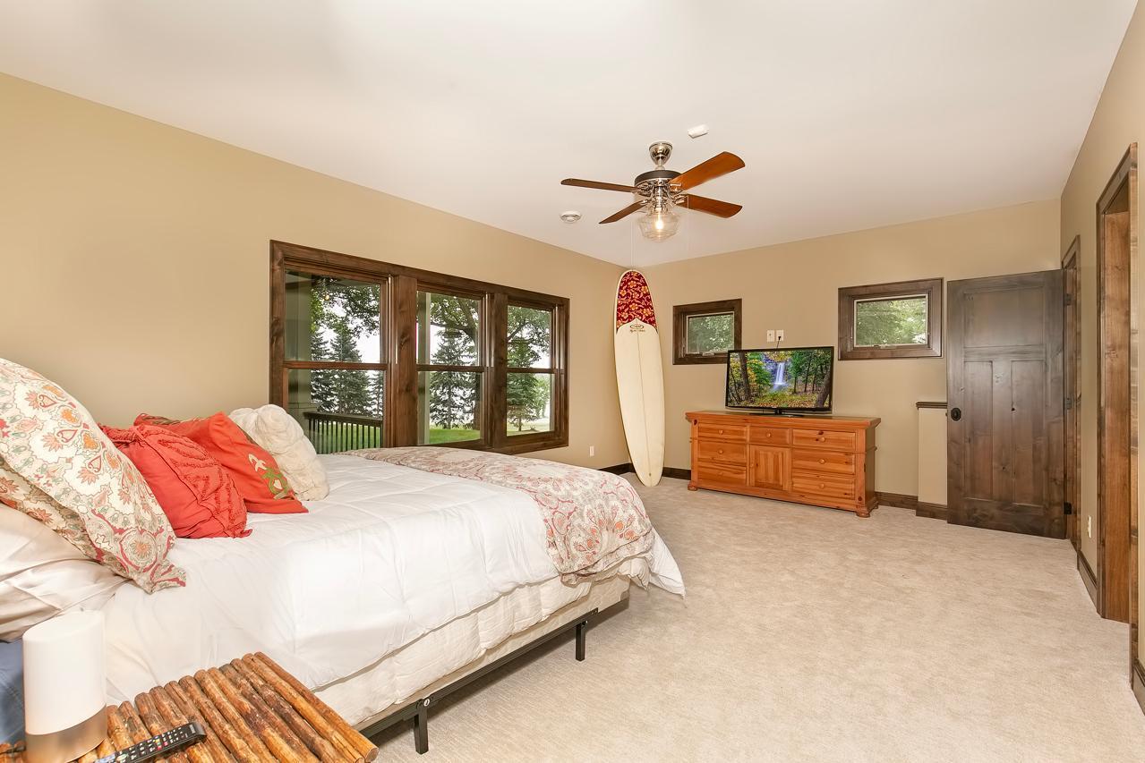 Lower level second bedroom with views