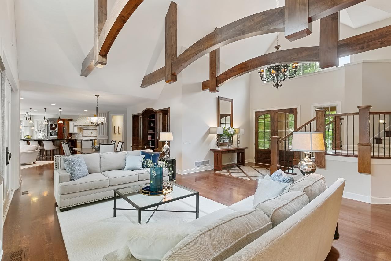 Living room to dining