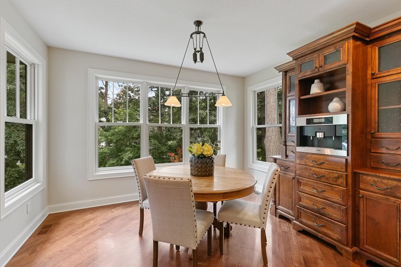 Casual breakfast area