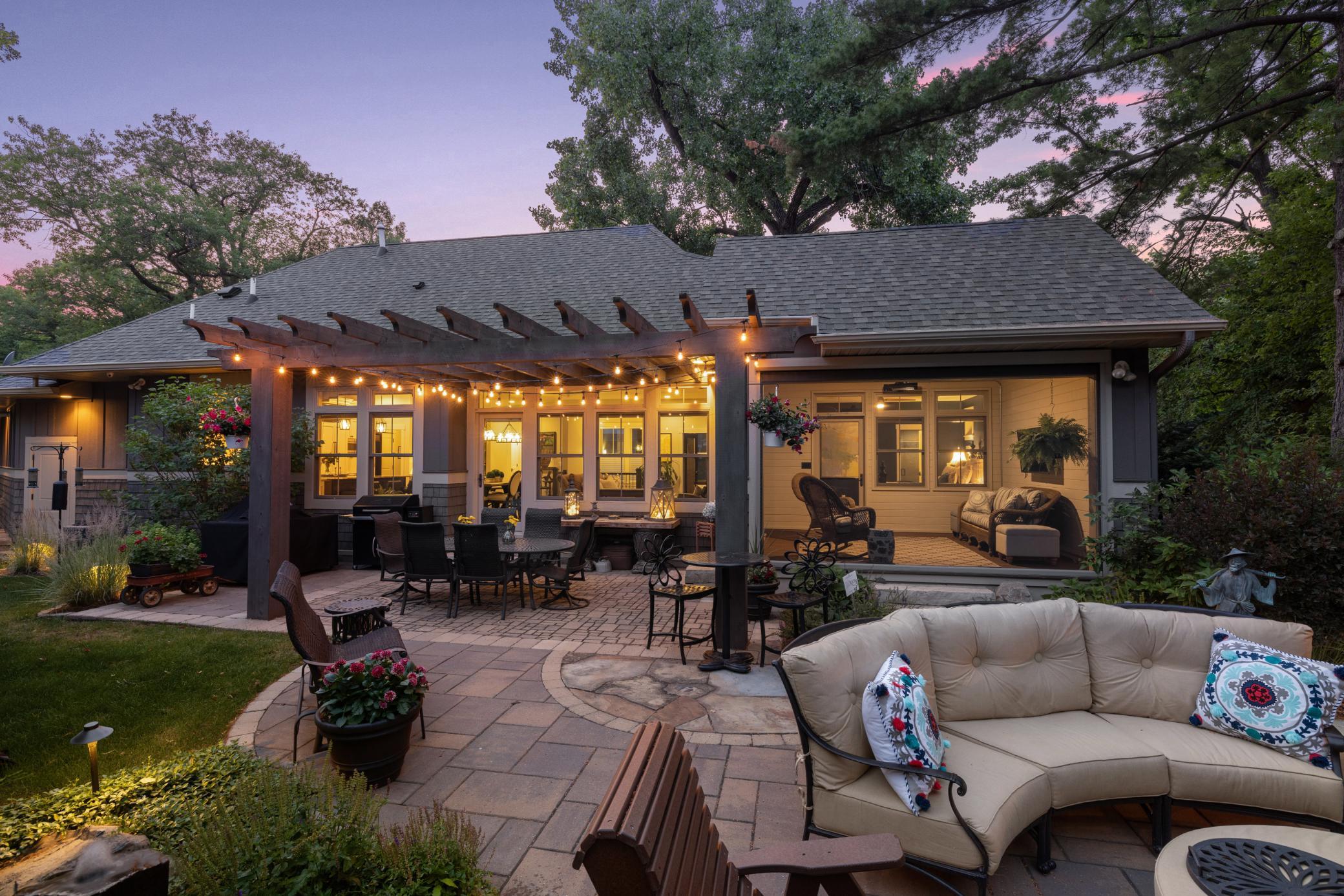 Beautiful backyard oasis with screened porch
