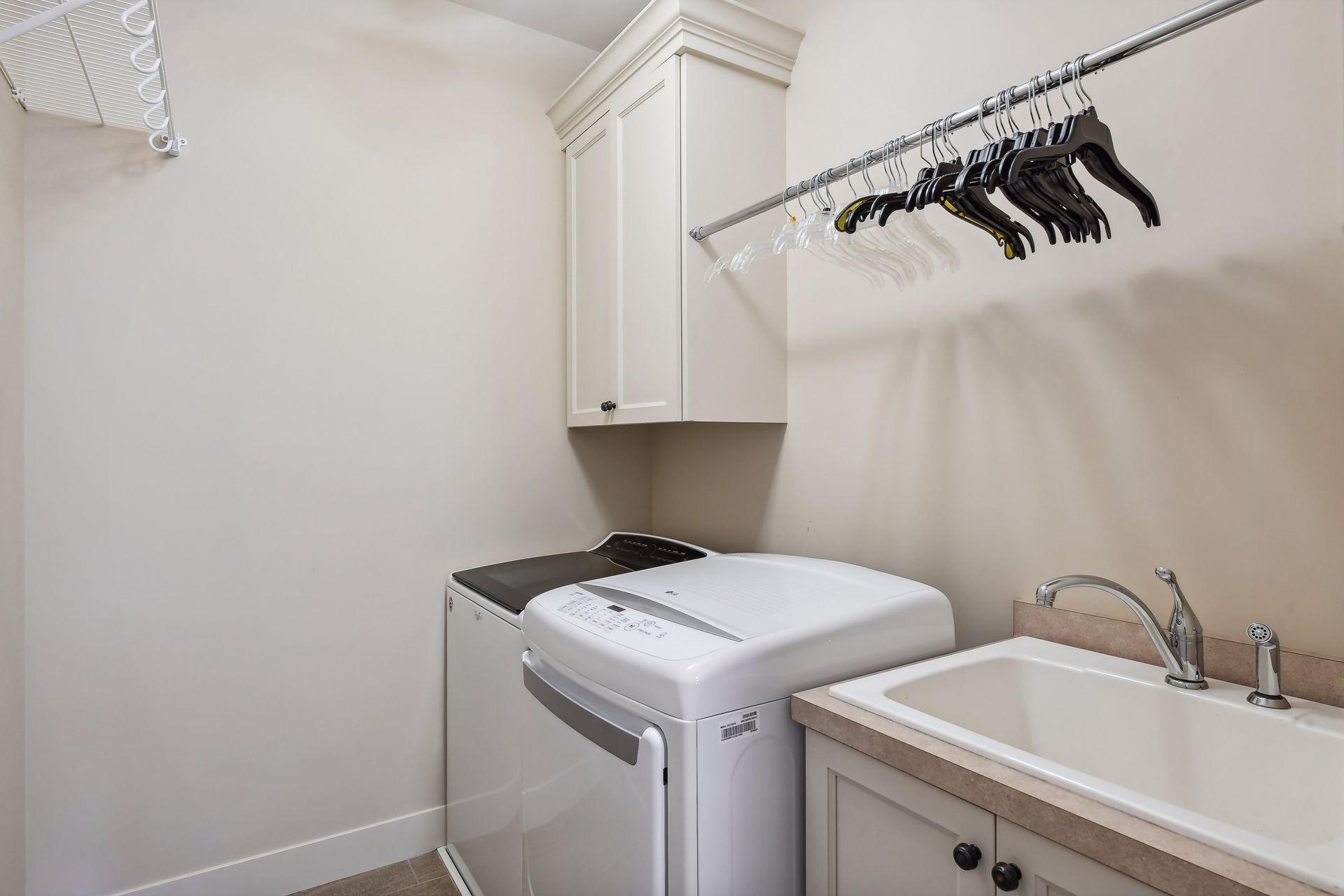 Laundry in Primary closet