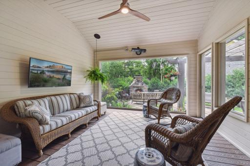 Retractable Screened porch with oscilating heaters