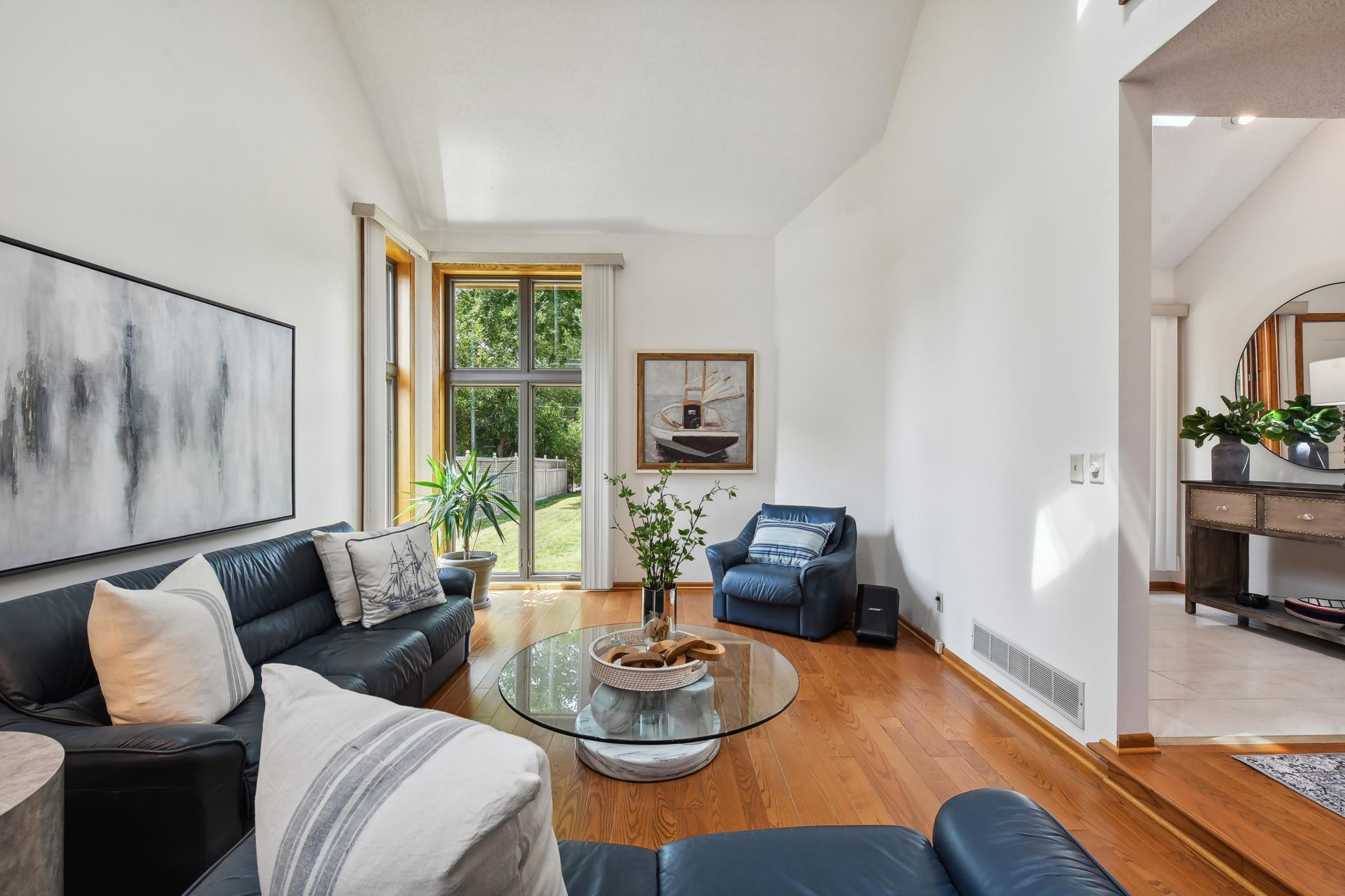 So light and bright with newer windows and vaulted ceilings