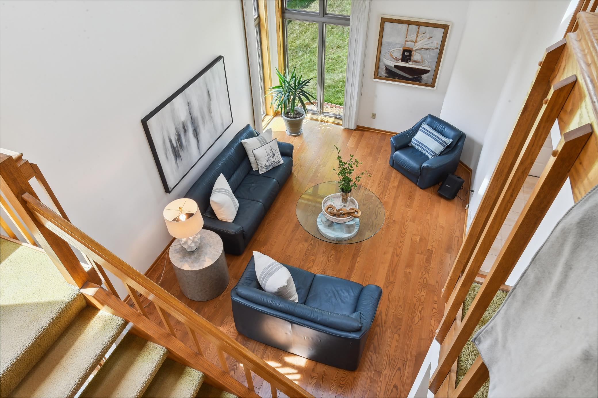 Vaulted ceilings and plenty of windows make this home so light and bright