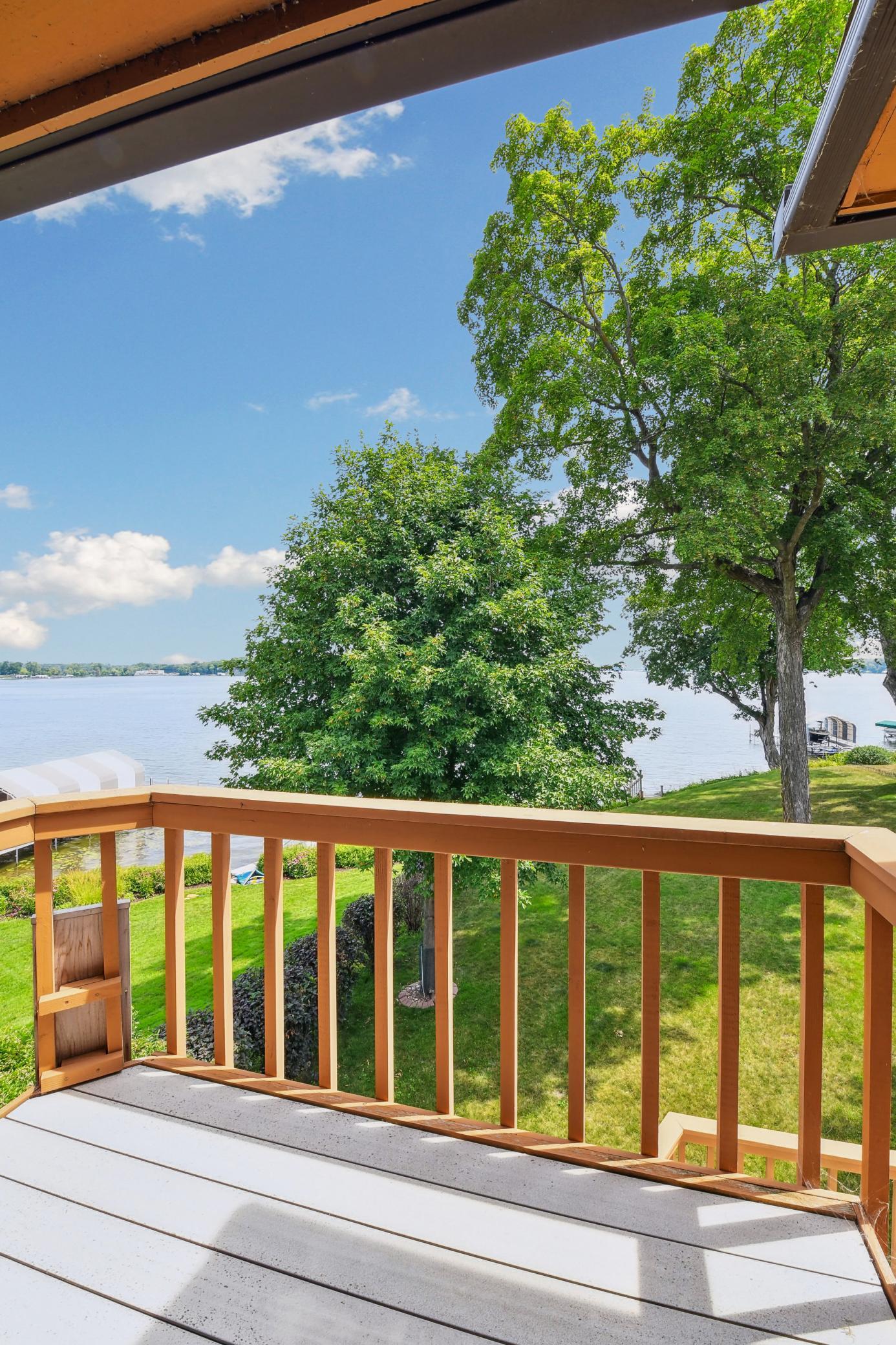 Balcony off the master suite
