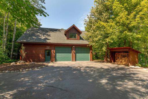 Detached Garage with heated workshop and bunkhouse