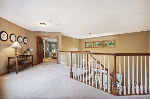 Master suite is one whole side of the upper level