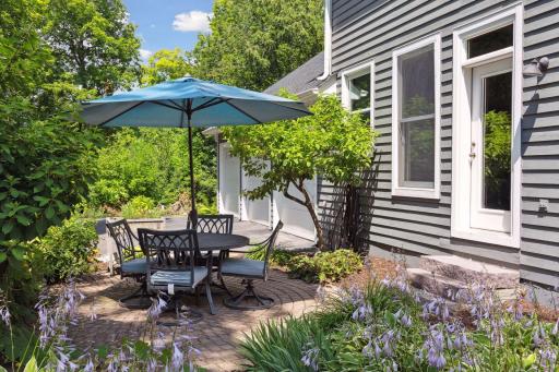 Side patio off kitchen for morning coffee or lunch