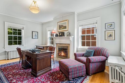 Another Bedroom with a Fireplace currently used as Home Office