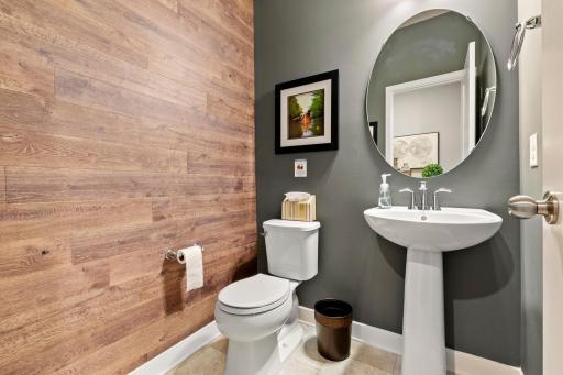 Powder Bath-Photos are of a decorated model home and finishes will vary.