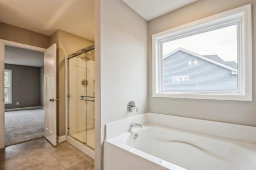 Ensuite comes with shower, soaking tub, double sink vanity!