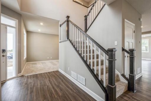 Beautiful two story foyer and front office - photos of home for sale!!