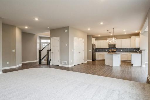 Open concept throughout this main level! So much room to entertain and enjoy being home with family and friends.