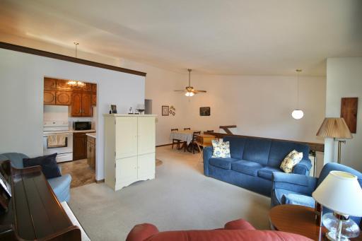 Living to dining room view with vaulted ceilings..jpg