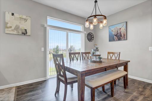 Informal dining area overlooking your backyard