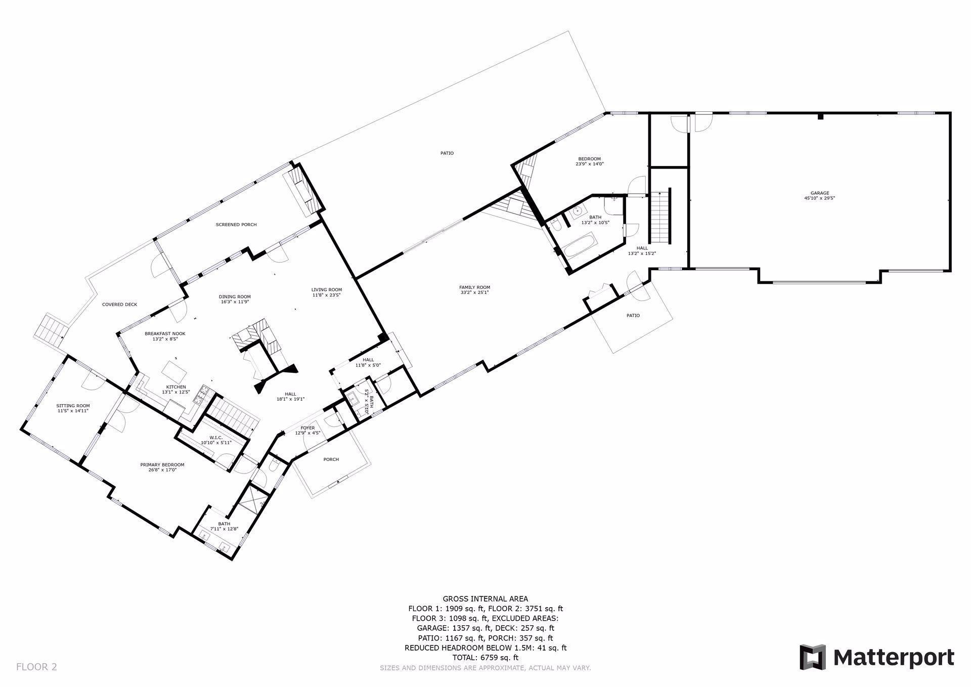 Floorplan of main level