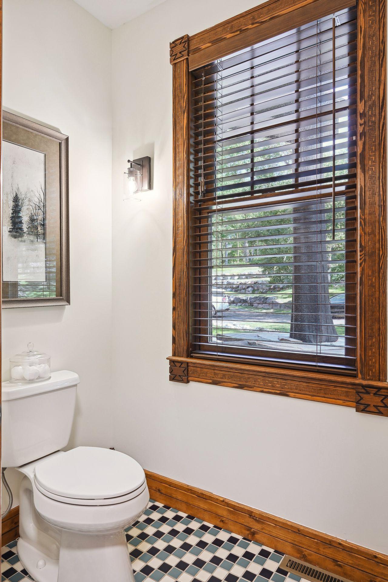 A separate bathroom area gives you privacy.