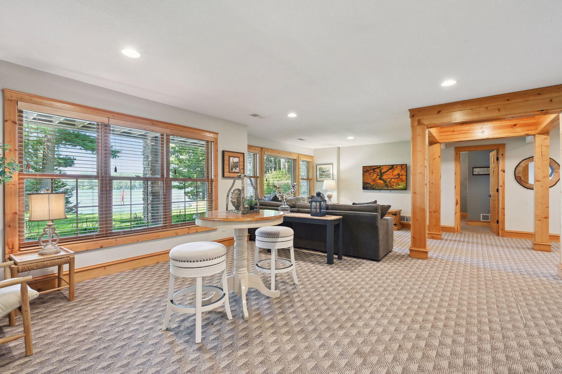 Read, play games, or enjoy movie night in the basement. There are three bedrooms on this level for the kids or guests.