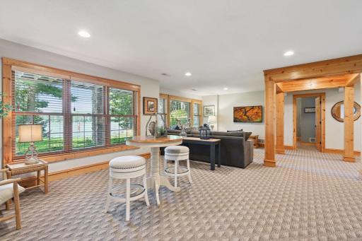 Read, play games, or enjoy movie night in the basement. There are three bedrooms on this level for the kids or guests.