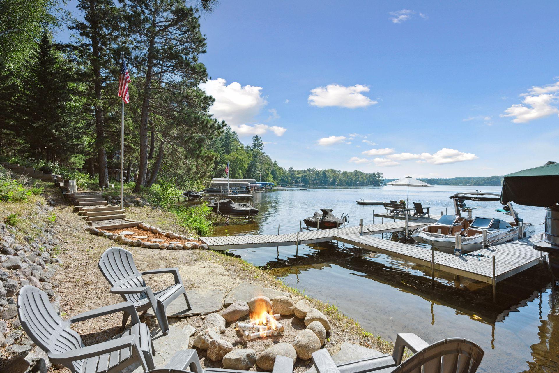 Enjoy a lakeside fire when you just don't want the night to end. Take in the call of the loons and stunning sunsets.