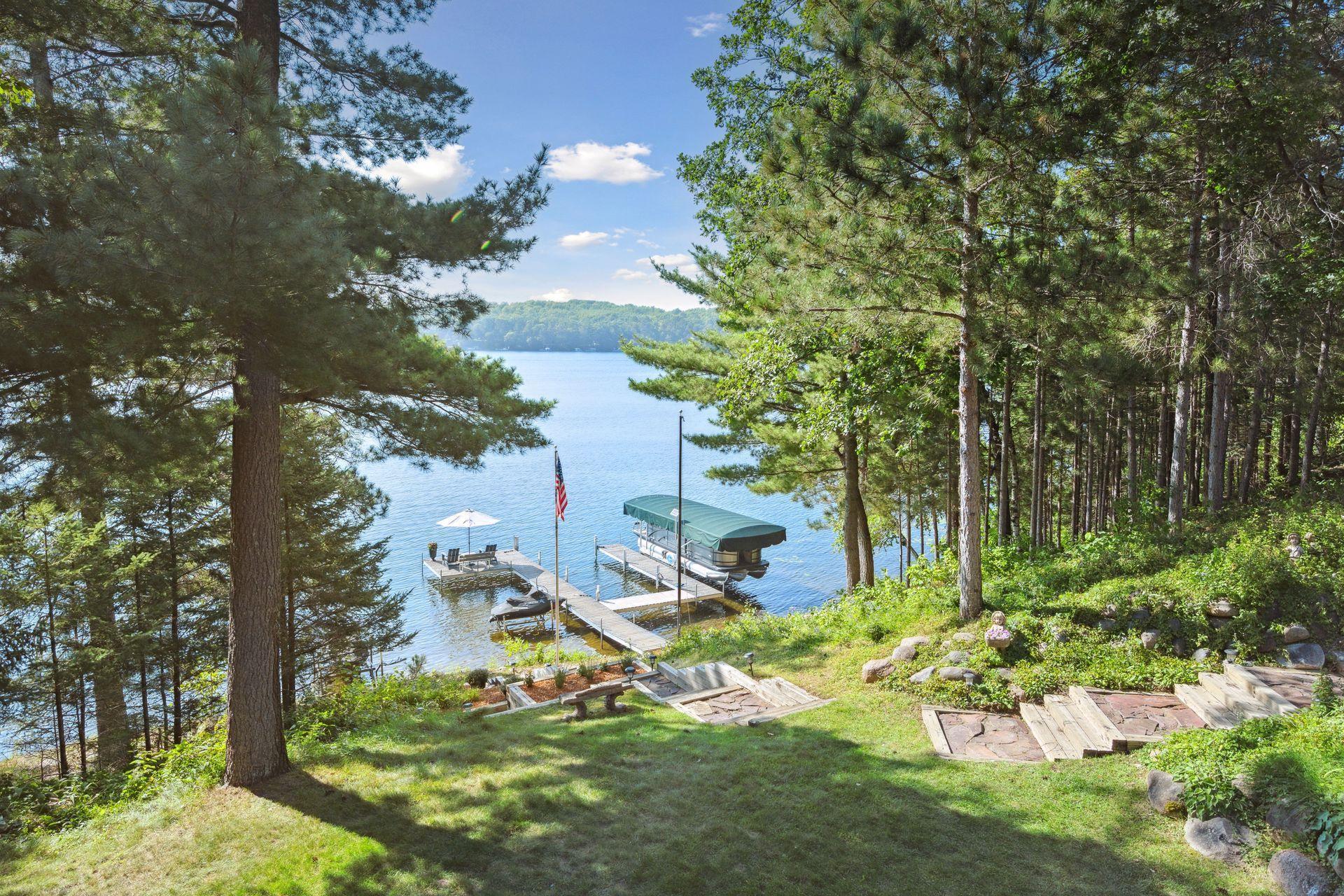 The perfect elevation for easy lake access along with views that only a slightly elevated lot can offer.