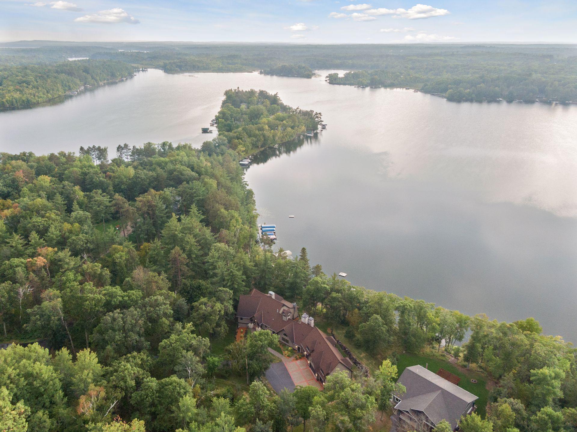Enjoy panoramic views of Upper Gull Lake.