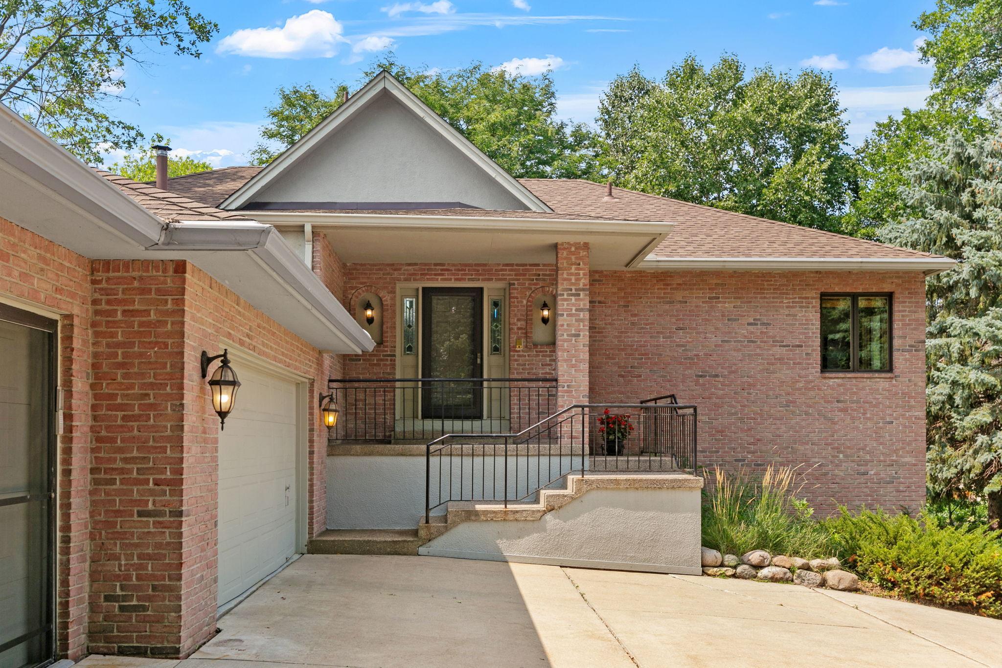 Full brick front facade