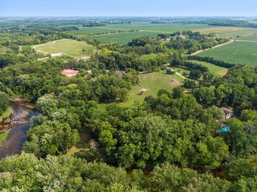 Approximately 2/3 of the property is wooded