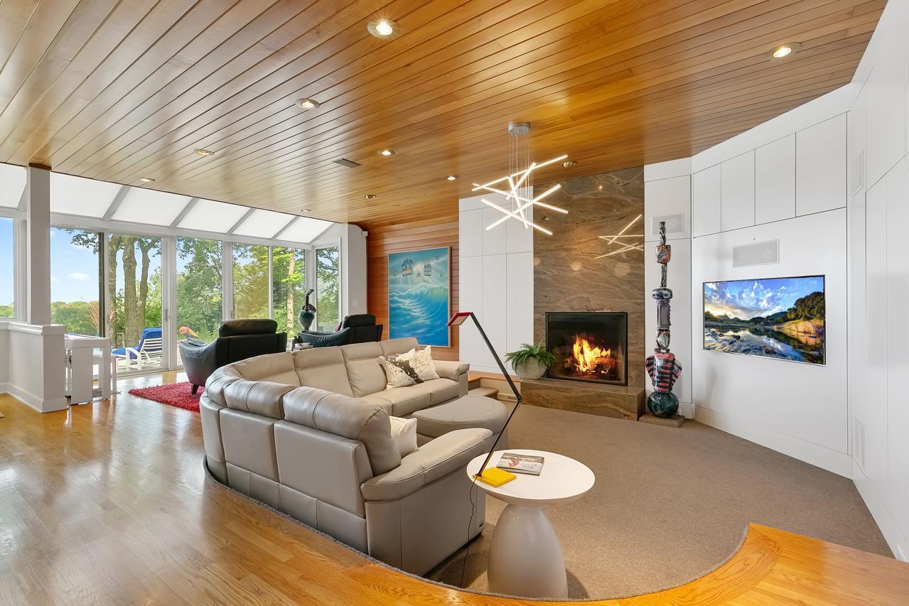 Family room fireplace